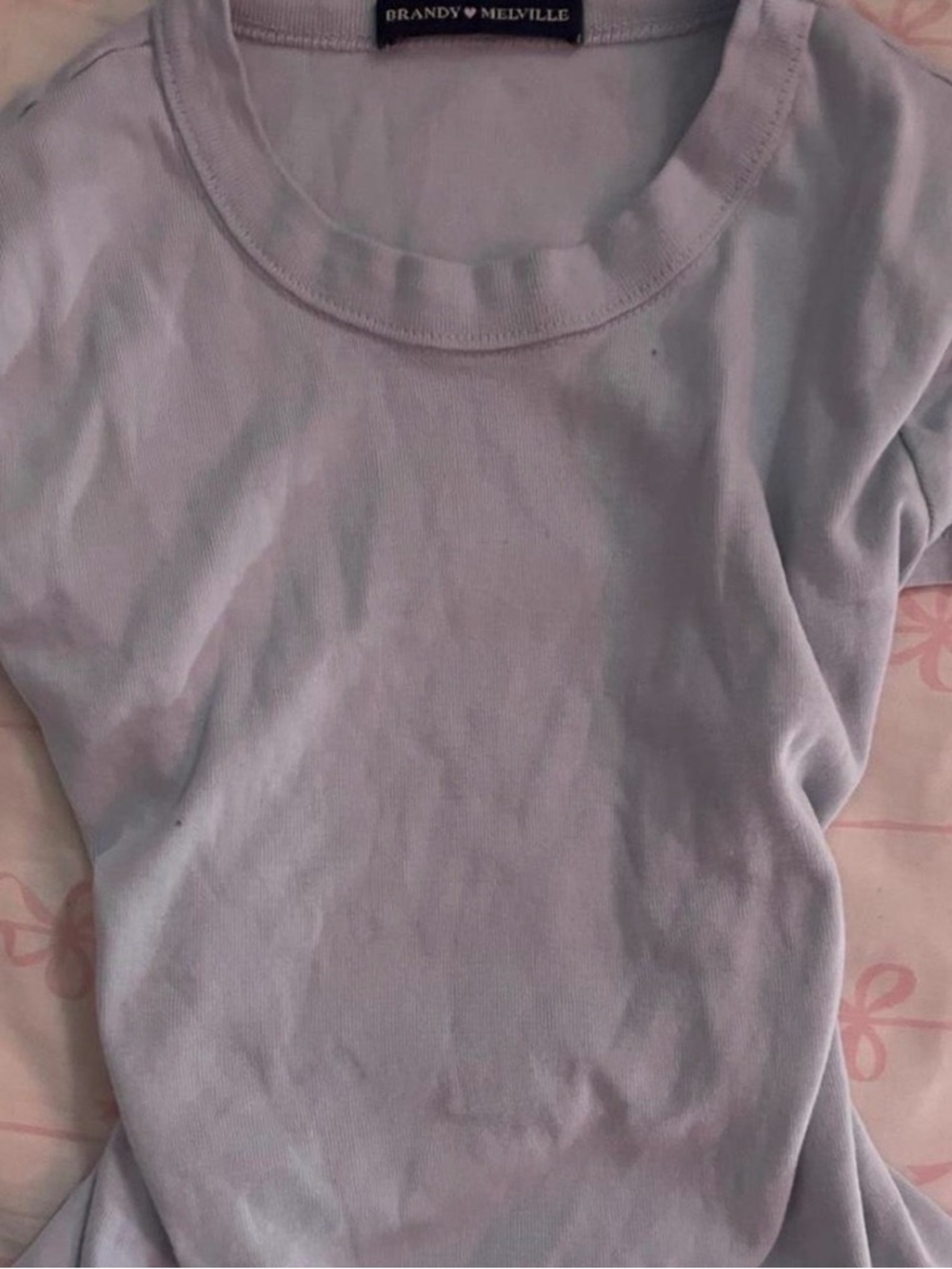 Brandy Melville Lavender Short Sleeve Tee